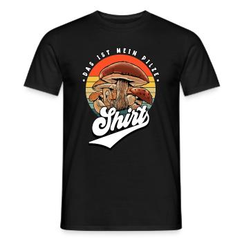 Pilz Glücksbringer Pilzsammler Pilz Sucher - Männer T-Shirt - Schwarz - Vorne - AI Model Male 178 light (178cm)