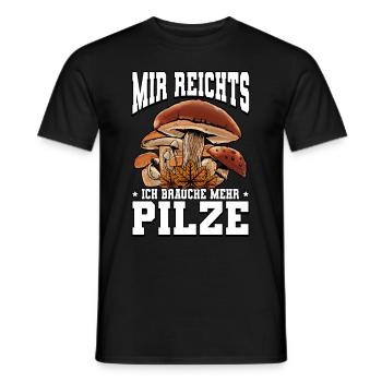 Pilzsammler Pilz Sucher - Männer T-Shirt - Schwarz - Vorne - AI Model Male 178 light (178cm)