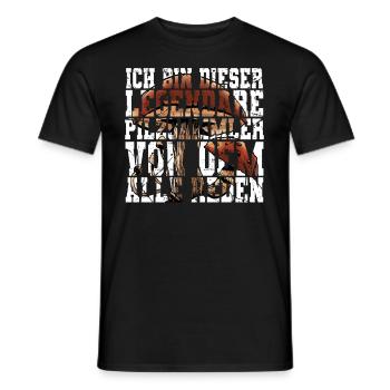 Pilzsammler Pilz Sucher - Männer T-Shirt - Schwarz - Vorne - AI Model Male 178 light (178cm)
