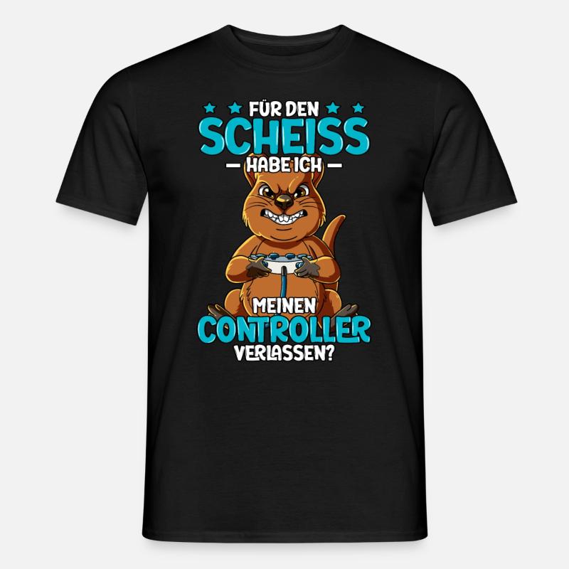 Zocken Gaming - Männer T-Shirt - Schwarz