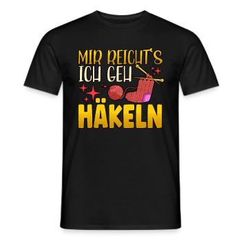 Mir Reichts Ich Geh Häkeln - Männer T-Shirt - Schwarz - Vorne - AI Model Male 178 light (178cm)