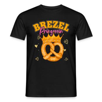 Brezel Prinzessin - Männer T-Shirt - Schwarz - Vorne - AI Model Male 178 light (178cm)