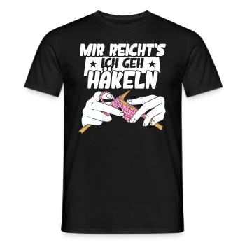 Mir Reichts Ich Geh Häkeln - Männer T-Shirt - Schwarz - Vorne - AI Model Male 178 light (178cm)