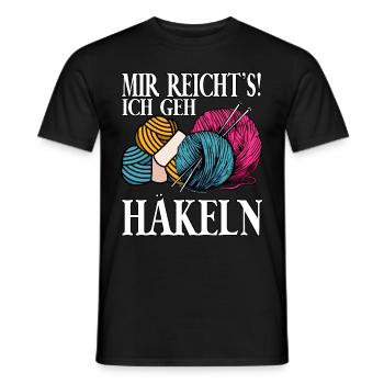 Mir Reichts Ich Geh Häkeln - Männer T-Shirt - Schwarz - Vorne - AI Model Male 178 light (178cm)