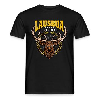 Lausbua - Männer T-Shirt - Schwarz - Vorne - AI Model Male 178 light (178cm)