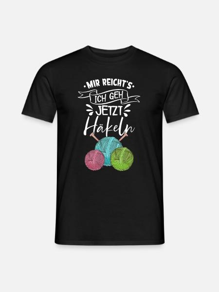 Häkeln - Männer T-Shirt - Schwarz