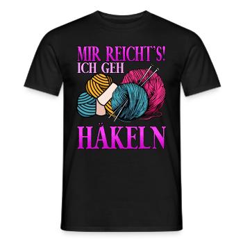 Mir Reichts Ich Geh Häkeln - Männer T-Shirt - Schwarz - Vorne - AI Model Male 178 light (178cm)