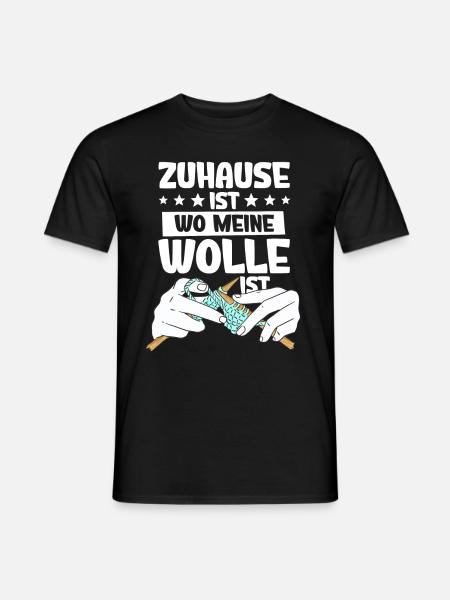 Häkeln - Männer T-Shirt - Schwarz