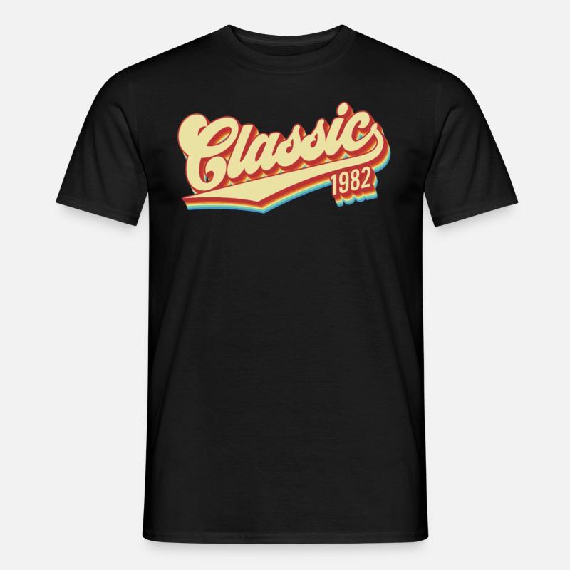 1982 Birthday - Men’s T-shirt - black