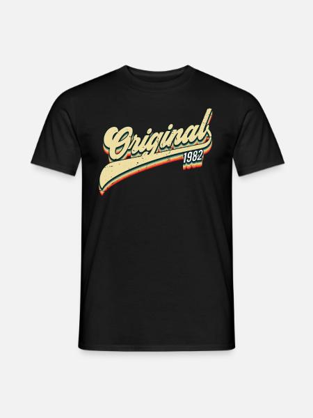 1982 Birthday - Men's T-Shirt - black