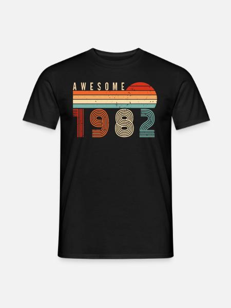 1982 Anniversaire - T-shirt homme - noir