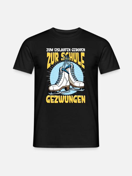 Eislaufen - Männer T-Shirt - Schwarz