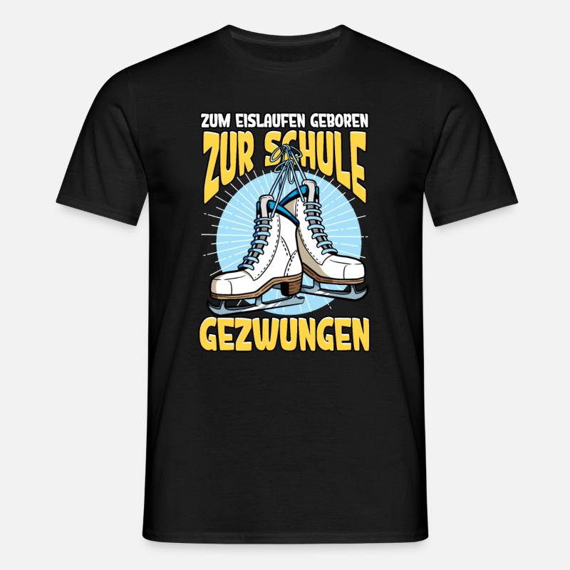 Eislaufen - Männer T-Shirt - Schwarz
