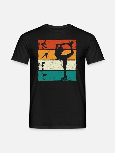 Eislaufen - Männer T-Shirt - Schwarz