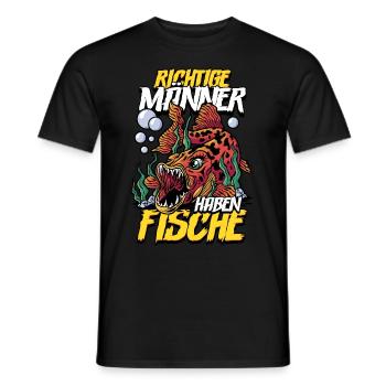 Aquarianer - Männer T-Shirt - Schwarz - Vorne - AI Model Male 178 light (178cm)