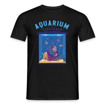 Aquarium Flüsterer Aquarianer - Männer T-Shirt - Schwarz - Vorne - AI Model Male 178 light (178cm)