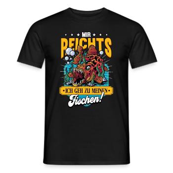 Aquarianer - Männer T-Shirt - Schwarz - Vorne - AI Model Male 178 light (178cm)