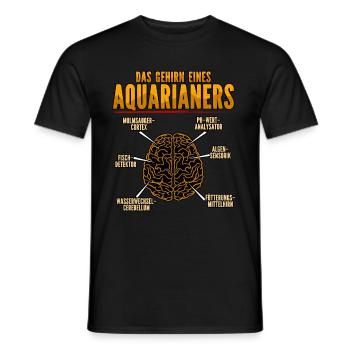 Aquarianer - Männer T-Shirt - Schwarz - Vorne - AI Model Male 178 light (178cm)