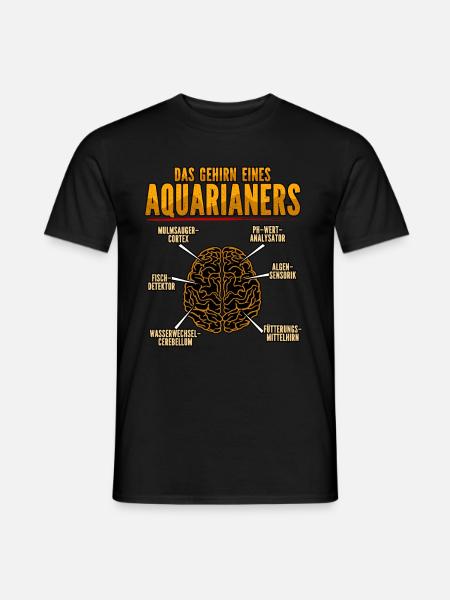 Aquarianer - Männer T-Shirt - Schwarz