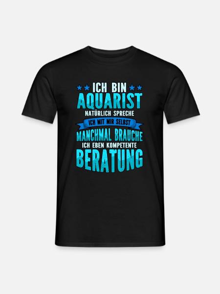 Aquarianer - Männer T-Shirt - Schwarz
