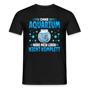 Aquarianer - Männer T-Shirt - Schwarz - Vorne - AI Model Male 178 light (178cm)