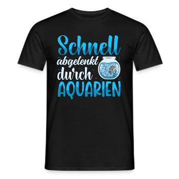 Aquarianer - Männer T-Shirt - Schwarz - Vorne - AI Model Male 178 light (178cm)