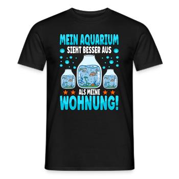 Aquarianer - Männer T-Shirt - Schwarz - Vorne - AI Model Male 178 light (178cm)