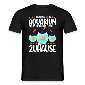 Aquarianer - Männer T-Shirt - Schwarz - Vorne - AI Model Male 178 light (178cm)
