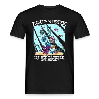 Aquarianer - Männer T-Shirt - Schwarz - Vorne - AI Model Male 178 light (178cm)