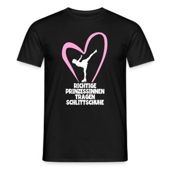 Eislaufen - Männer T-Shirt - Schwarz - Vorne - AI Model Male 178 light (178cm)