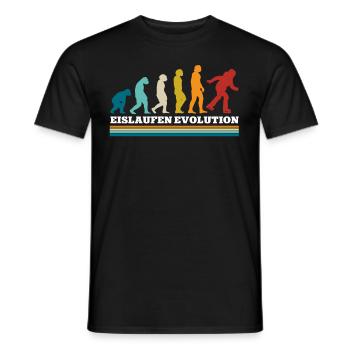 Eislaufen - Männer T-Shirt - Schwarz - Vorne - AI Model Male 178 light (178cm)