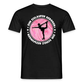 Eislaufen - Männer T-Shirt - Schwarz - Vorne - AI Model Male 178 light (178cm)