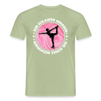 Eislaufen - Männer T-Shirt - Sage - Vorne - AI Model Male 178 light (178cm)