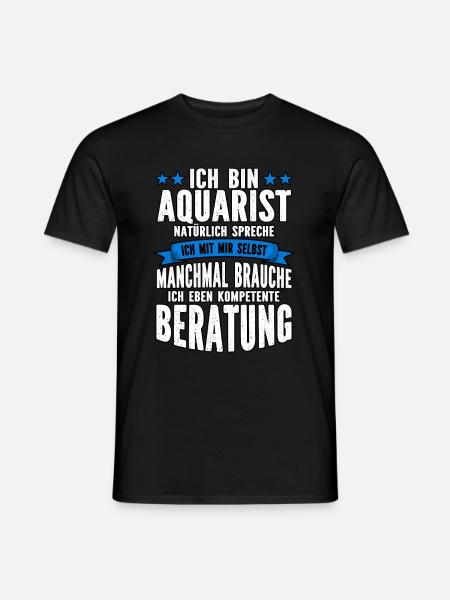 Aquarianer - Männer T-Shirt - Schwarz