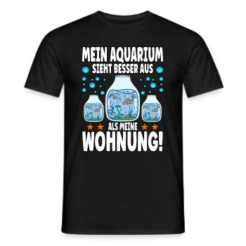 Aquarianer - Männer T-Shirt - Schwarz - Vorne - AI Model Male 178 light (178cm)