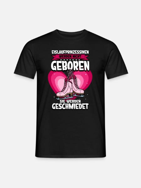 Eislaufen - Männer T-Shirt - Schwarz