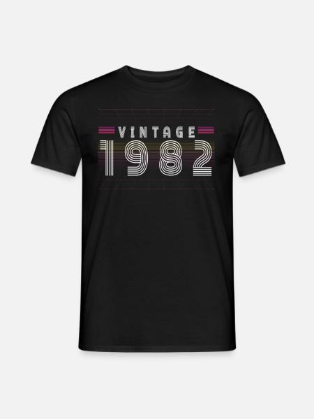 1982 Birthday - Men's T-Shirt - black