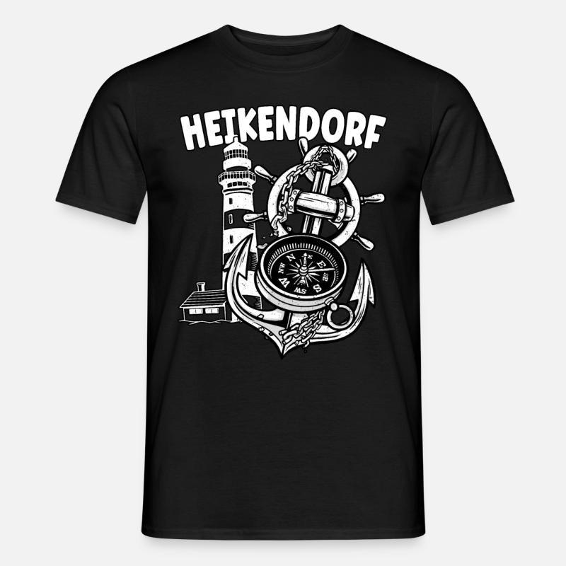 Heikendorf - Männer T-Shirt - Schwarz