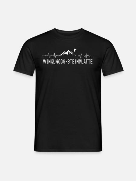 Skifahren Ski Winklmoos-steinplatte - Männer T-Shirt - Schwarz