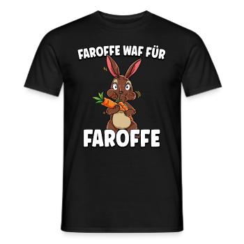 Hase Karotte - Männer T-Shirt - Schwarz - Vorne - AI Model Male 178 light (178cm)