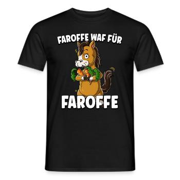 Pferd Karotte - Männer T-Shirt - Schwarz - Vorne - AI Model Male 178 light (178cm)