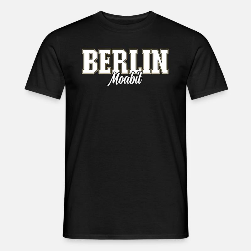 Berlin Moabit - Männer T-Shirt - Schwarz