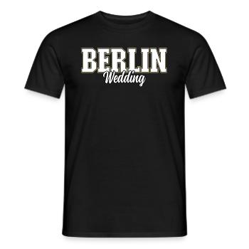 Berlin Wedding - Männer T-Shirt - Schwarz - Vorne - AI Model Male 178 light (178cm)