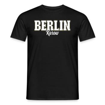 Berlin Karow - Männer T-Shirt - Schwarz - Vorne - AI Model Male 178 light (178cm)