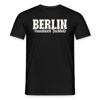 Berlin Français Buchholz - T-shirt homme - noir - Devant - AI Model Male 178 light (178cm)