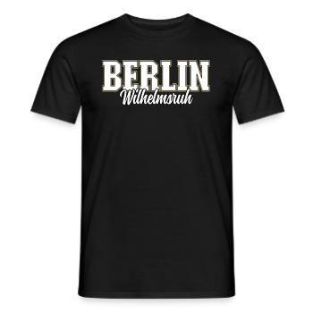 Berlin Wilhelmsruh - Männer T-Shirt - Schwarz - Vorne - AI Model Male 178 light (178cm)