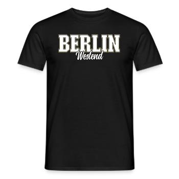 Berlin Westend - Männer T-Shirt - Schwarz - Vorne - AI Model Male 178 light (178cm)