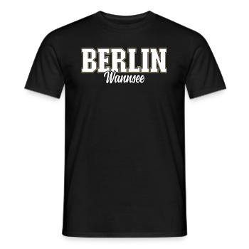 Berlin Wannsee - Männer T-Shirt - Schwarz - Vorne - AI Model Male 178 light (178cm)