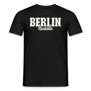 Berlin Neukölln - Männer T-Shirt - Schwarz - Vorne - AI Model Male 178 light (178cm)