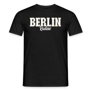 Berlin Rudow - Männer T-Shirt - Schwarz - Vorne - AI Model Male 178 light (178cm)